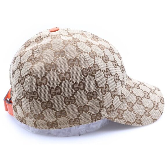 Gucci Nose Face Collaboration GG Signature Baseball Cap Hat Beige Canvas main image 4